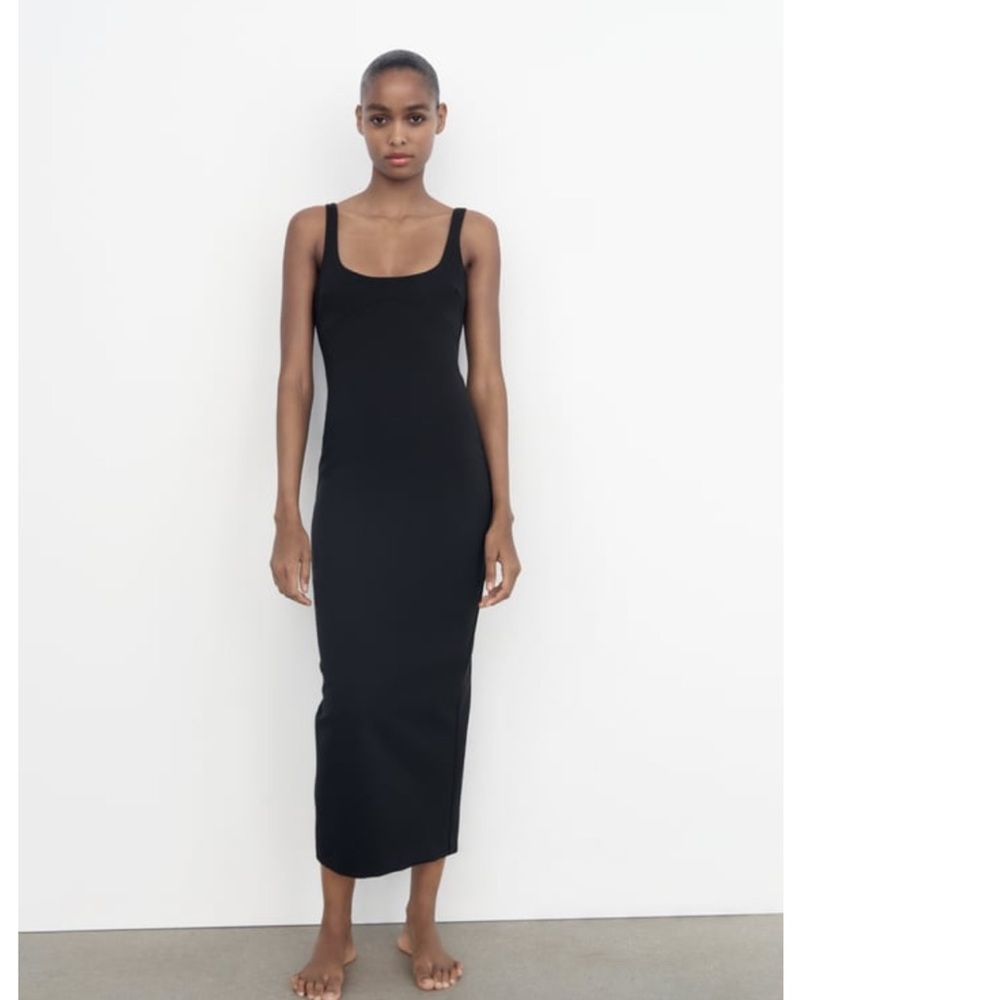 Zara Fitted Midi Dress